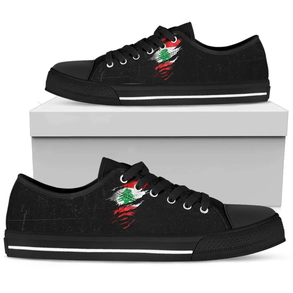 Lebanon In Me Low Top Shoes - Special Grunge Style RLT6