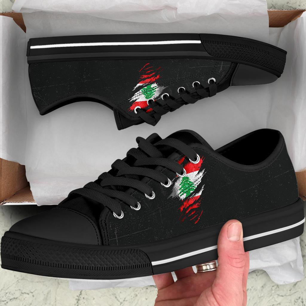 Lebanon In Me Low Top Shoes - Special Grunge Style RLT6