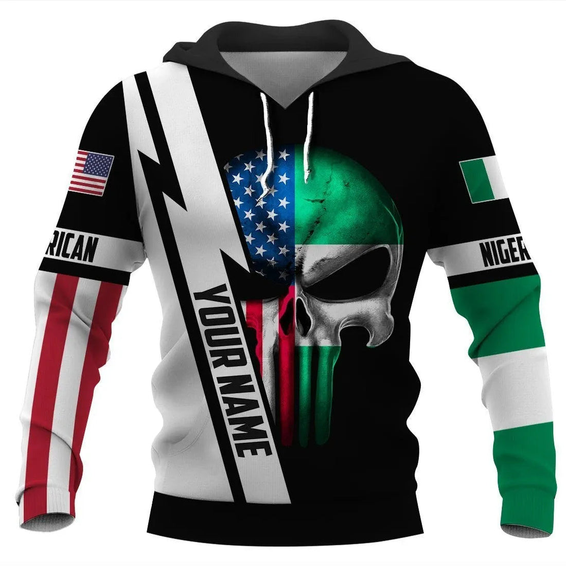 Custom Nigeria Hoodie 3D Full Printing RLT8