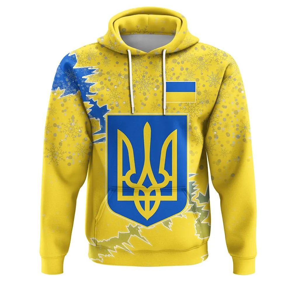 Ukraine Christmas Hoodie Coat Of Arms X Style RLT7