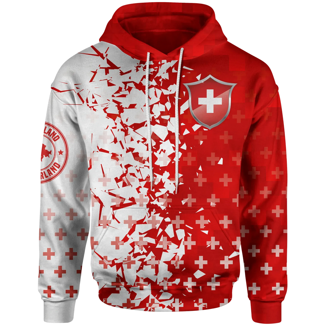 Switzerland Hoodie Swiss Shield RLT13