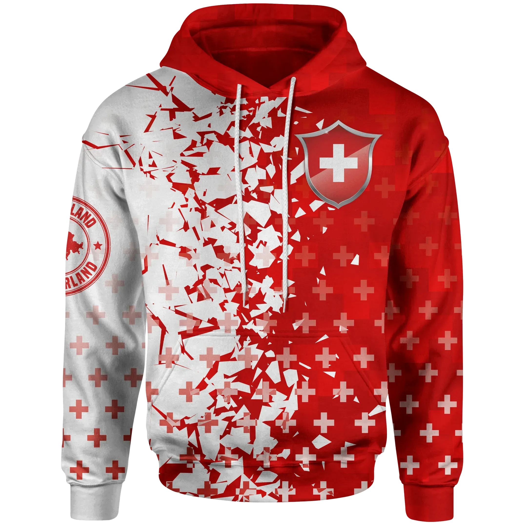 Switzerland Hoodie Swiss Shield RLT13
