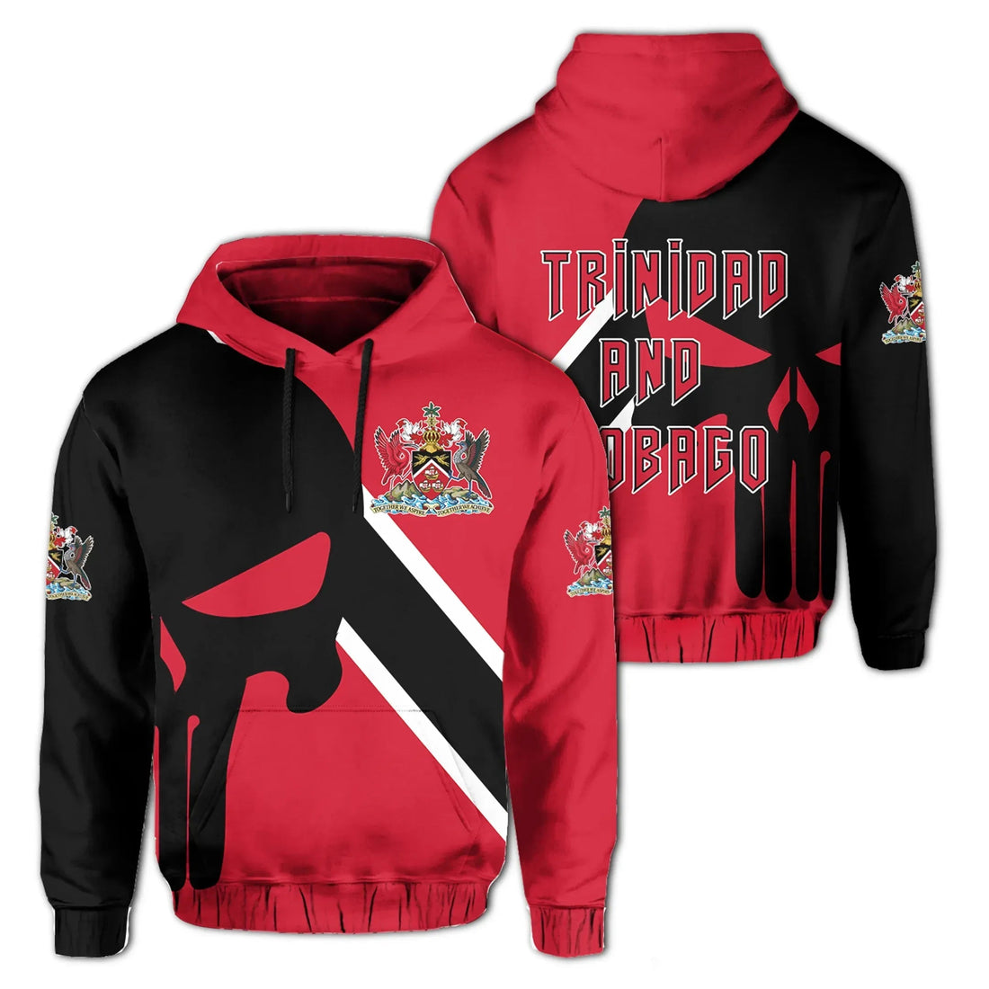 Trinidad and Tobago Hoodie Skullcap Style RLT6