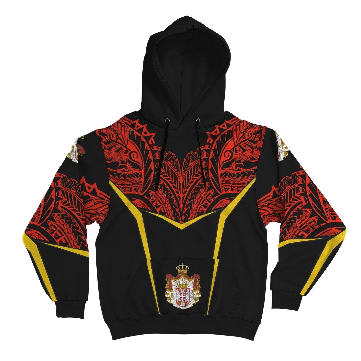 Serbia Unisex Hoodie Tribal Style RLT7