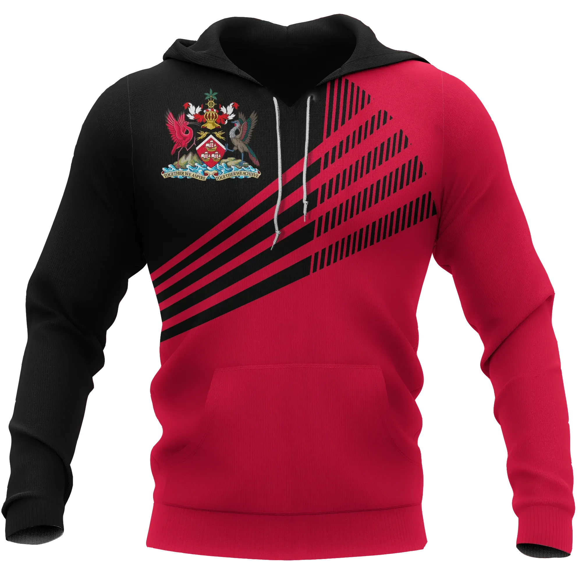 Trinidad and Tobago Hoodie Laser Style RLT6