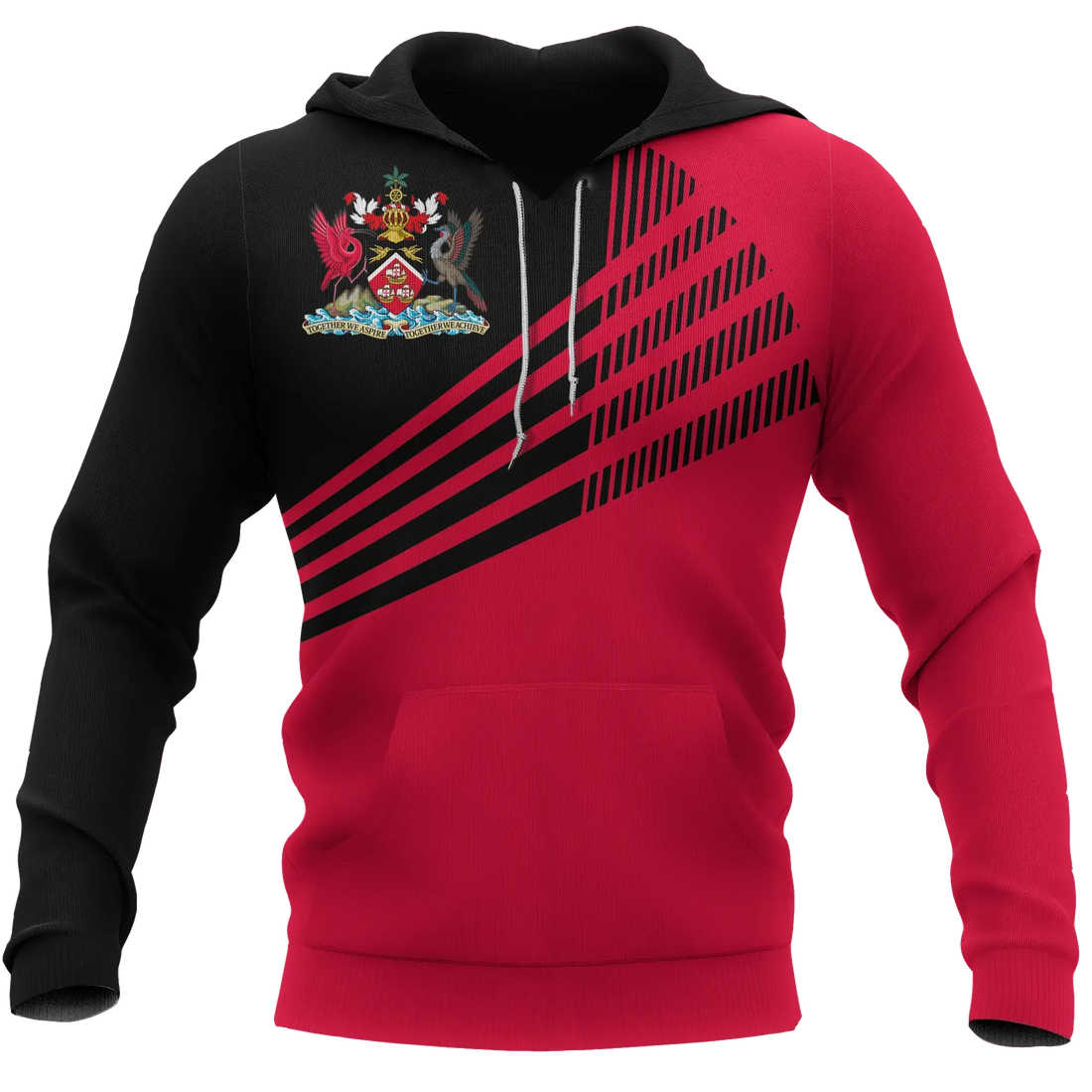 Trinidad and Tobago Hoodie Laser Style RLT6