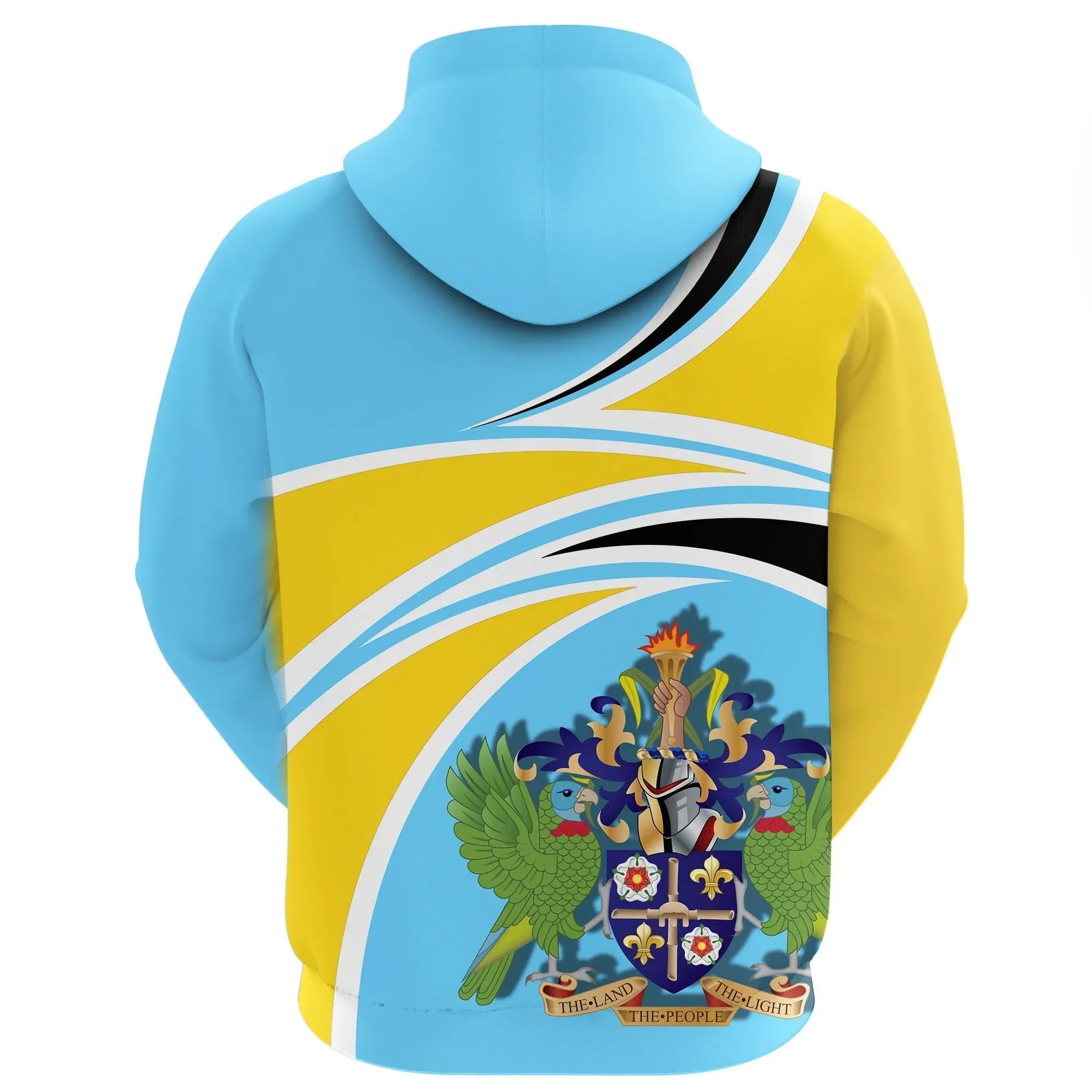 Saint Lucia Hoodie N Flag RLT6