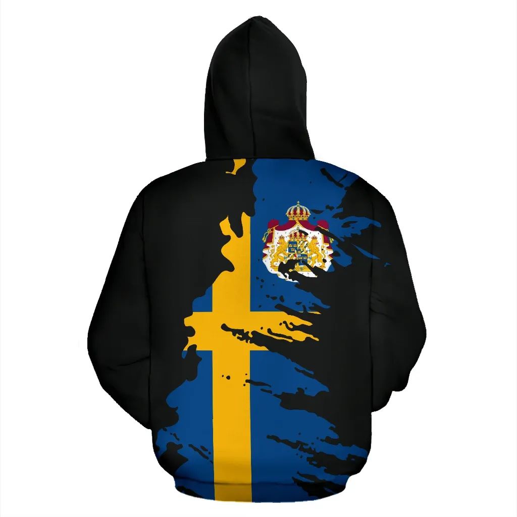 Sweden Hoodie Flag Painting RLT7