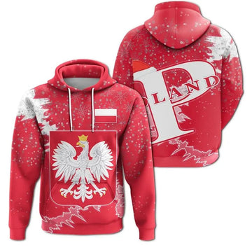 Poland Christmas Hoodie Coat Of Arms X Style RLT7