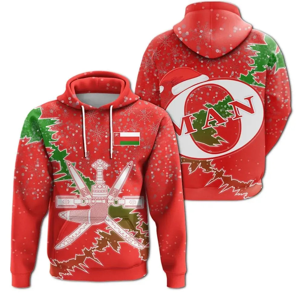 Christmas Oman Hoodie Coat Of Arms X Style RLT13