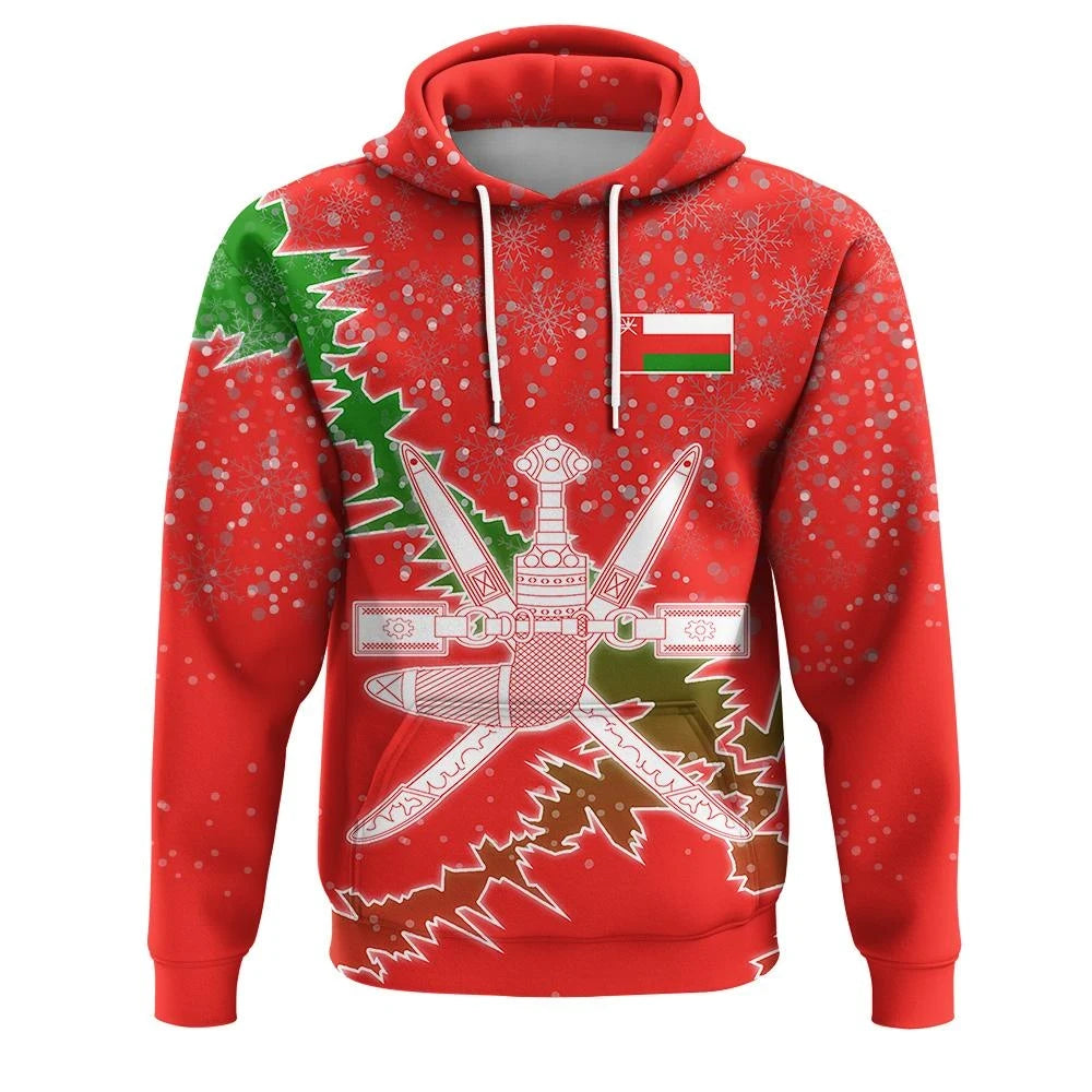Christmas Oman Hoodie Coat Of Arms X Style RLT13