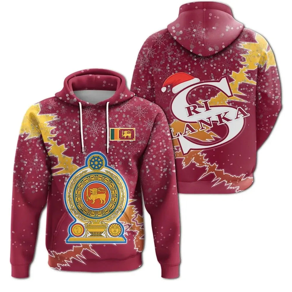 Sri Lanka Christmas Hoodie Coat Of Arms X Style RLT7