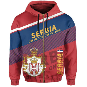 Serbia Hoodie Flag Motto Limited Style RLT7