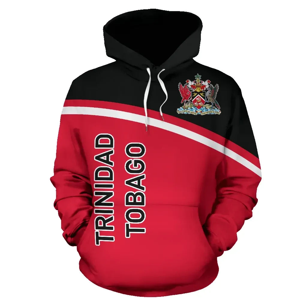 Trinidad Tobago All Over Hoodie Curve Version RLT6