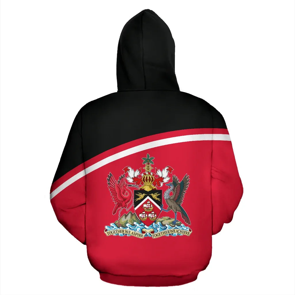 Trinidad Tobago All Over Hoodie Curve Version RLT6