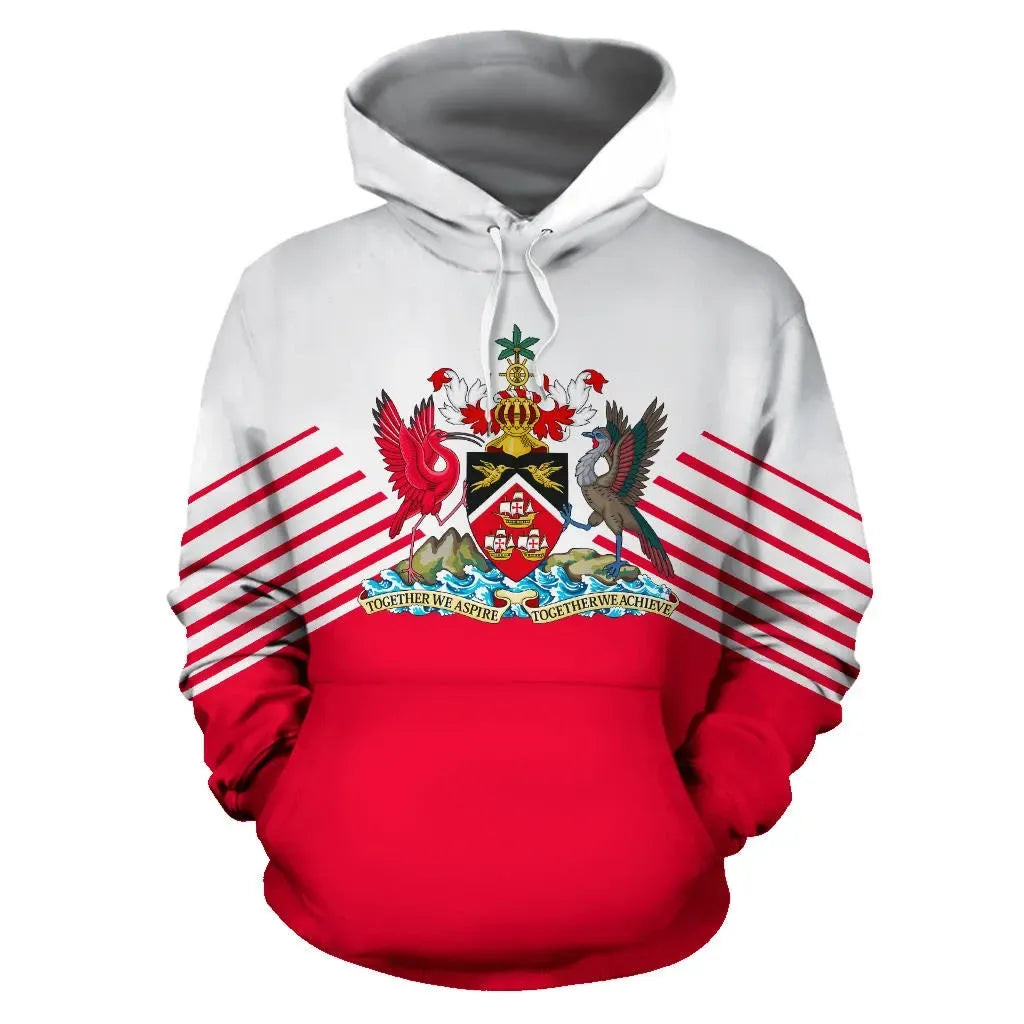 Trinidad and Tobago Hoodie Stripes Style RLT6