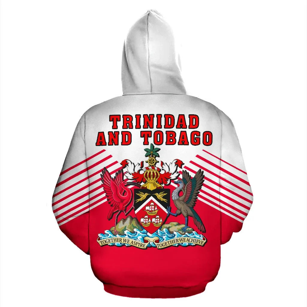 Trinidad and Tobago Hoodie Stripes Style RLT6