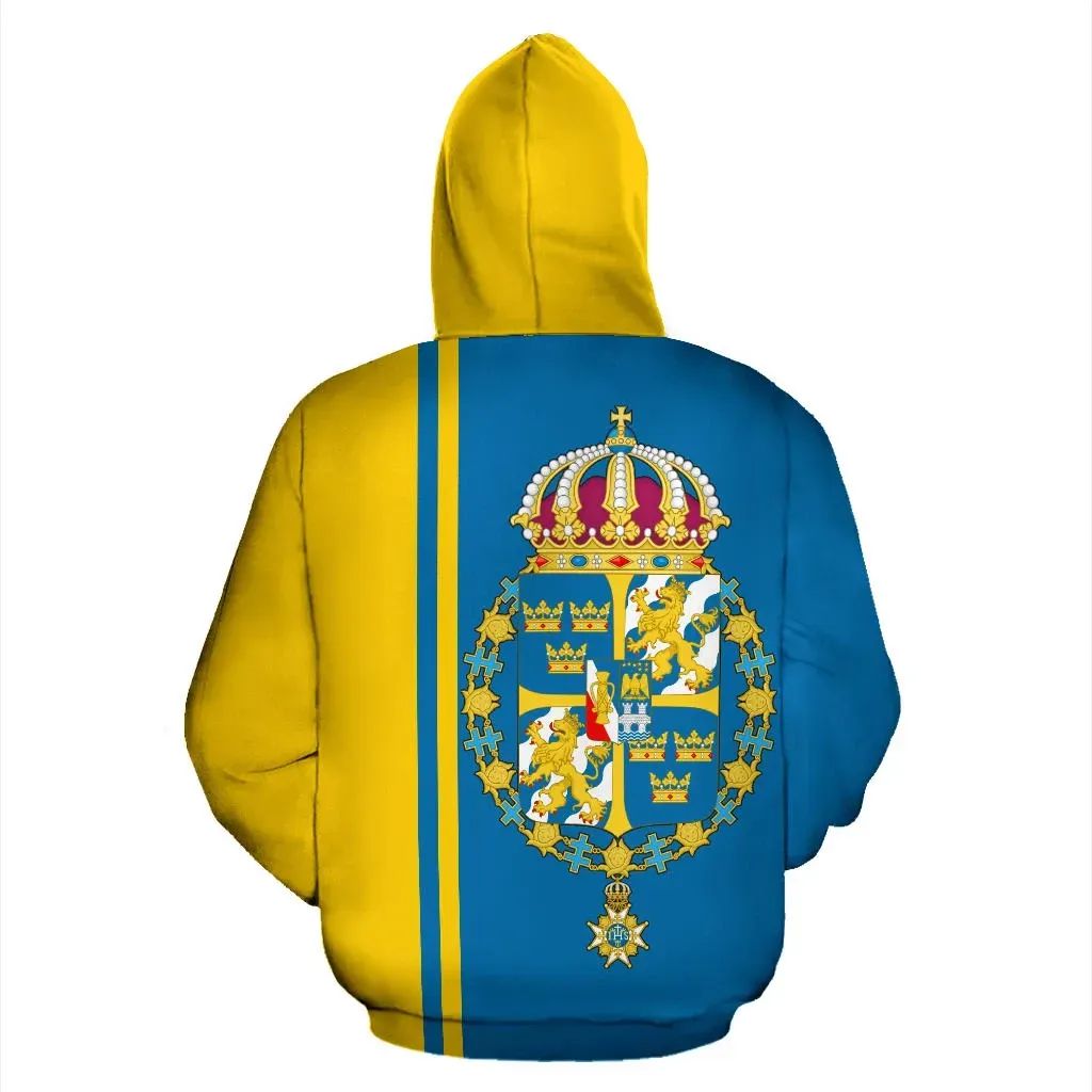 Sweden All Over Hoodie Straight Version RLT7