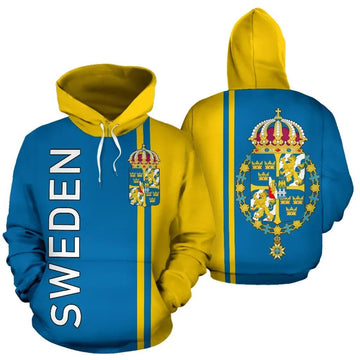 Sweden All Over Hoodie Straight Version RLT7