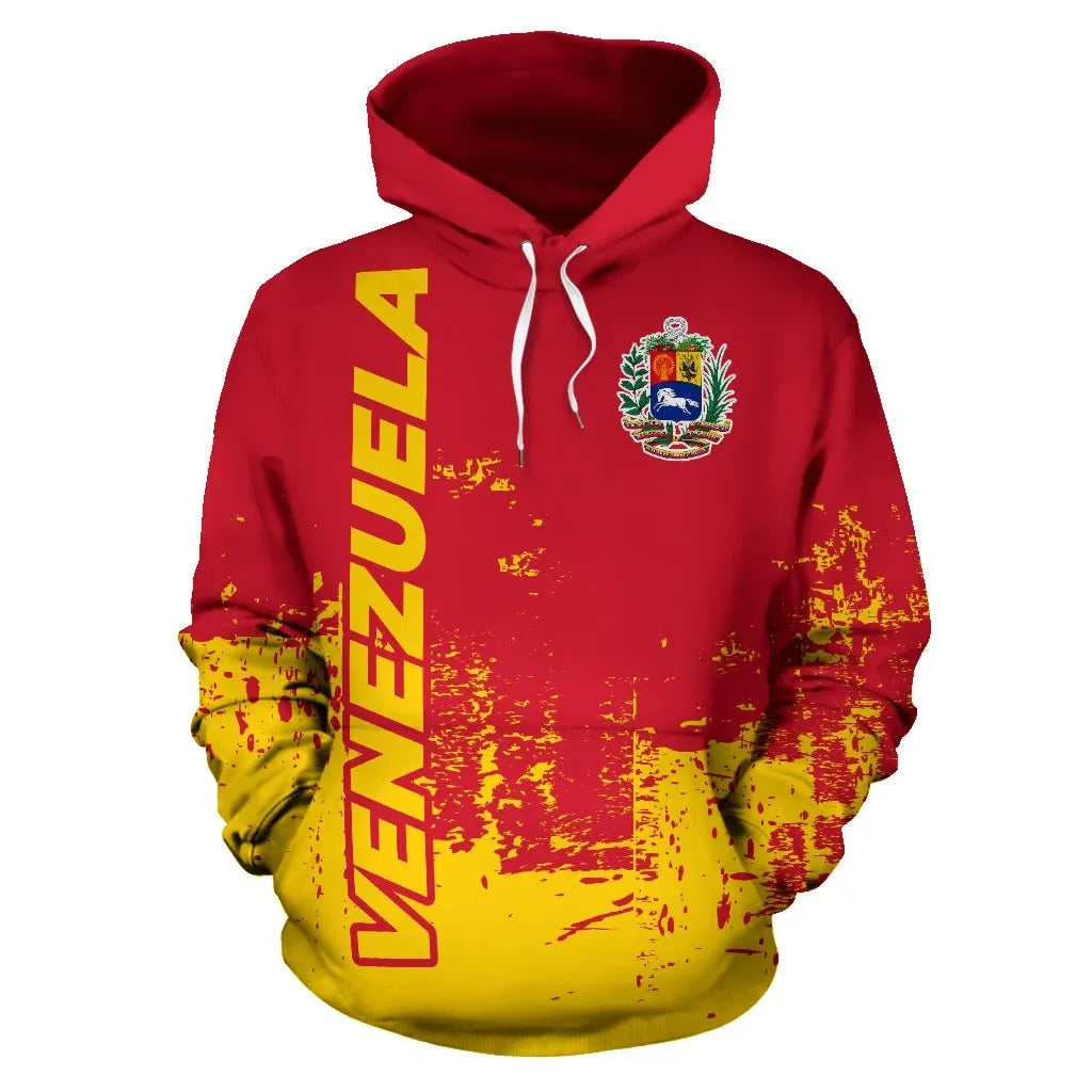 Venezuela All Over Hoodie Smudge Style RLT7