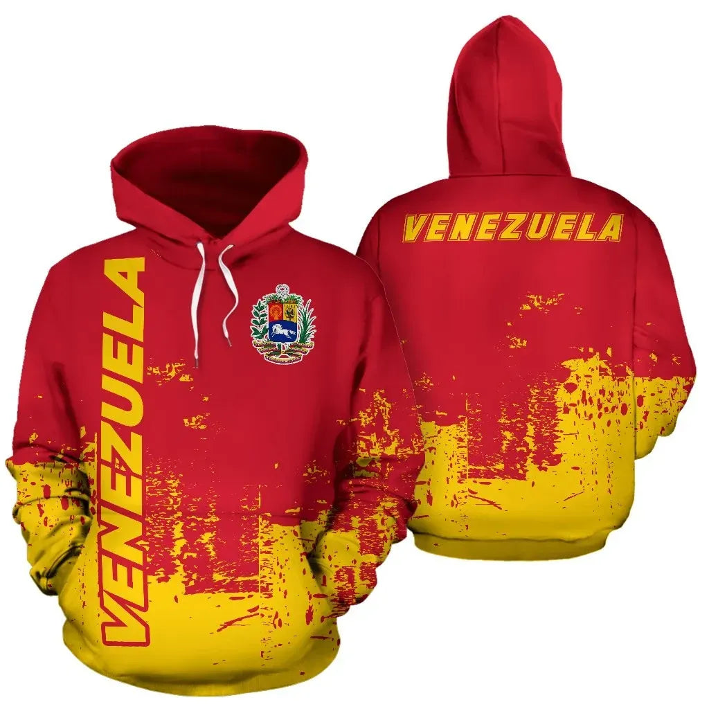 Venezuela All Over Hoodie Smudge Style RLT7
