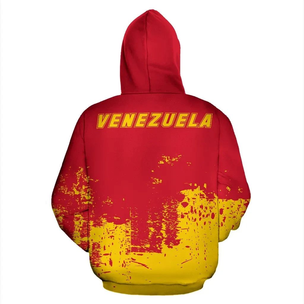 Venezuela All Over Hoodie Smudge Style RLT7