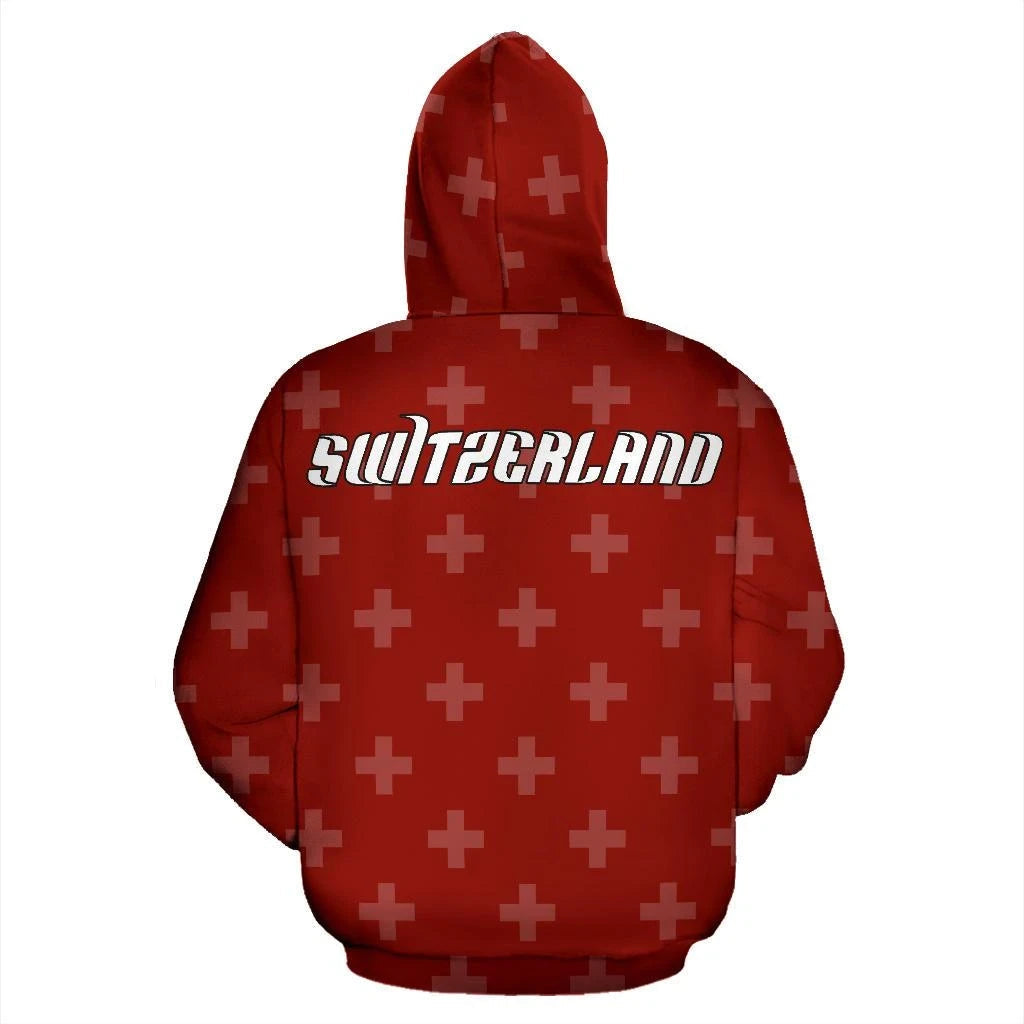 Switzerland Superhero Pullover Hoodie RLT13