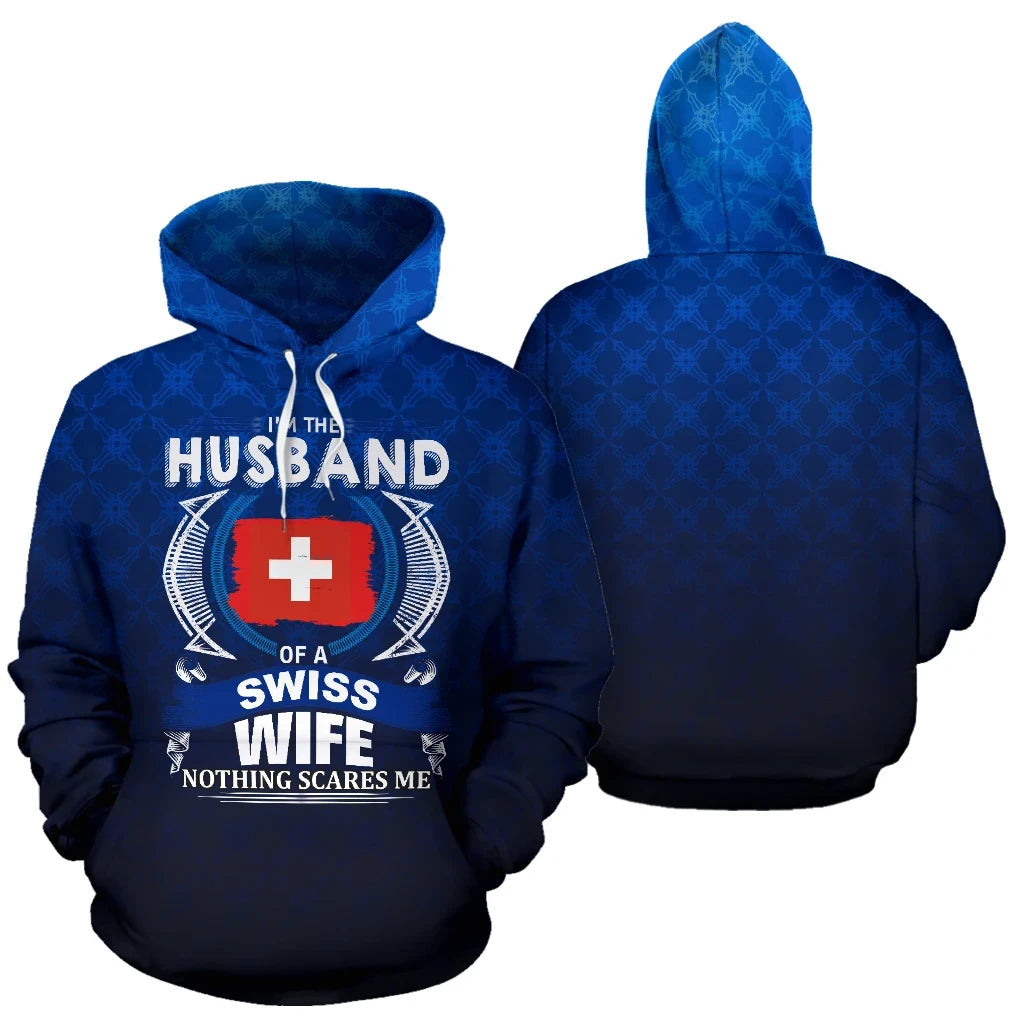 Switzerland The Husband Of A Swiss Wife Hoodie RLT13