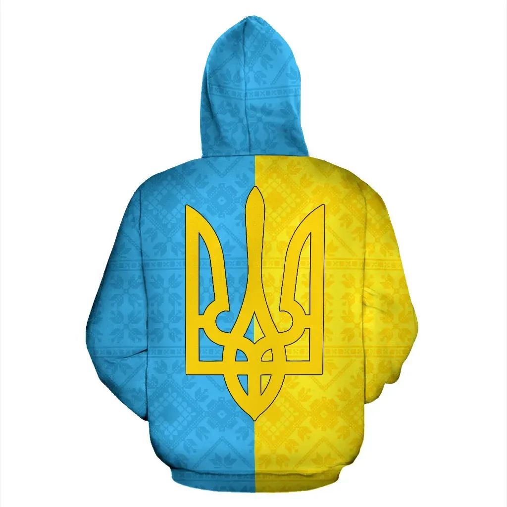 Ukraine Free Hoodie Flag RLT7