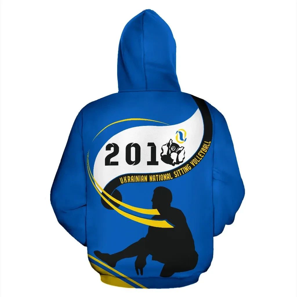 Ukraine Hoodie Sitting Volleyball Win 2019 RLT7