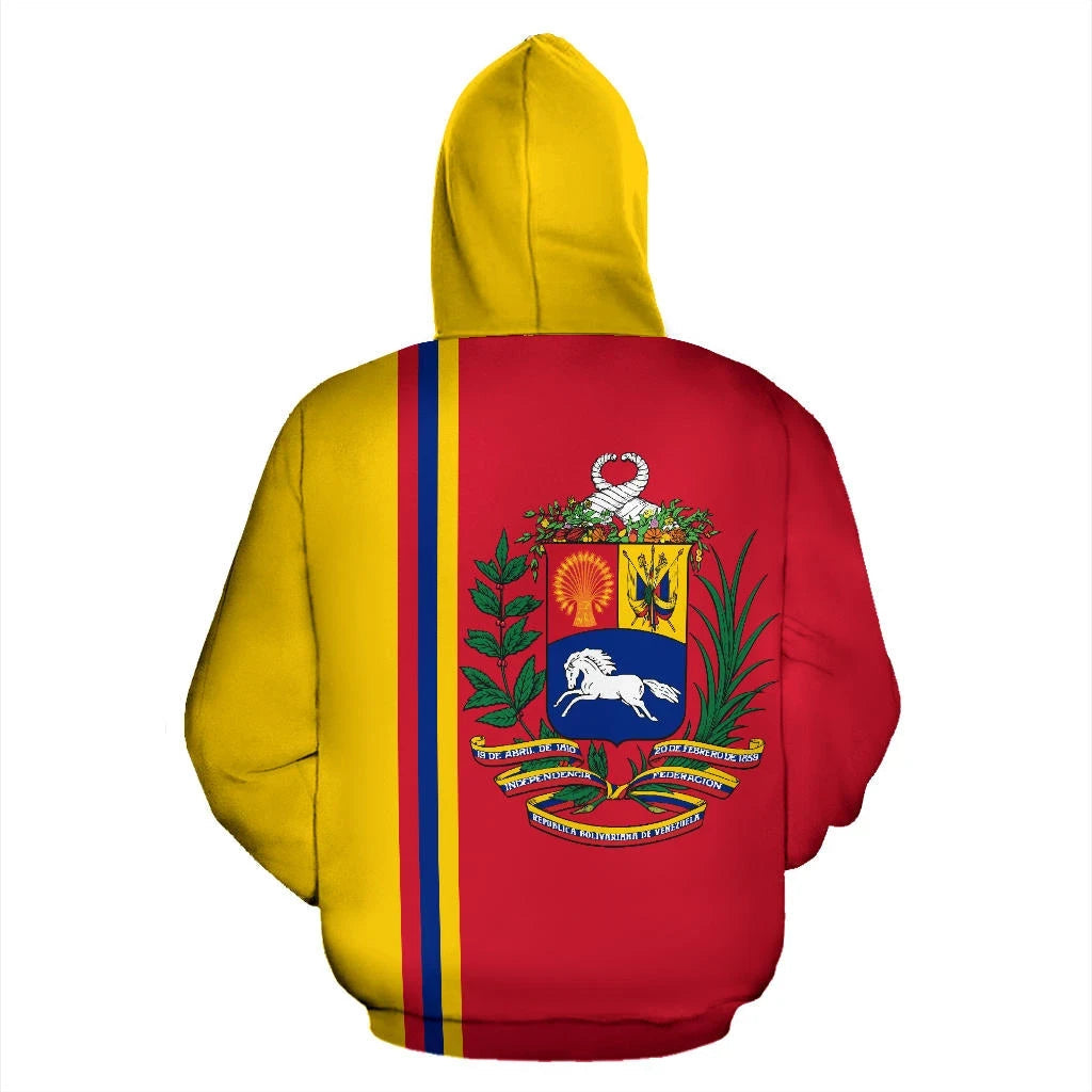 Venezuela All Over Hoodie Straight Version RLT7