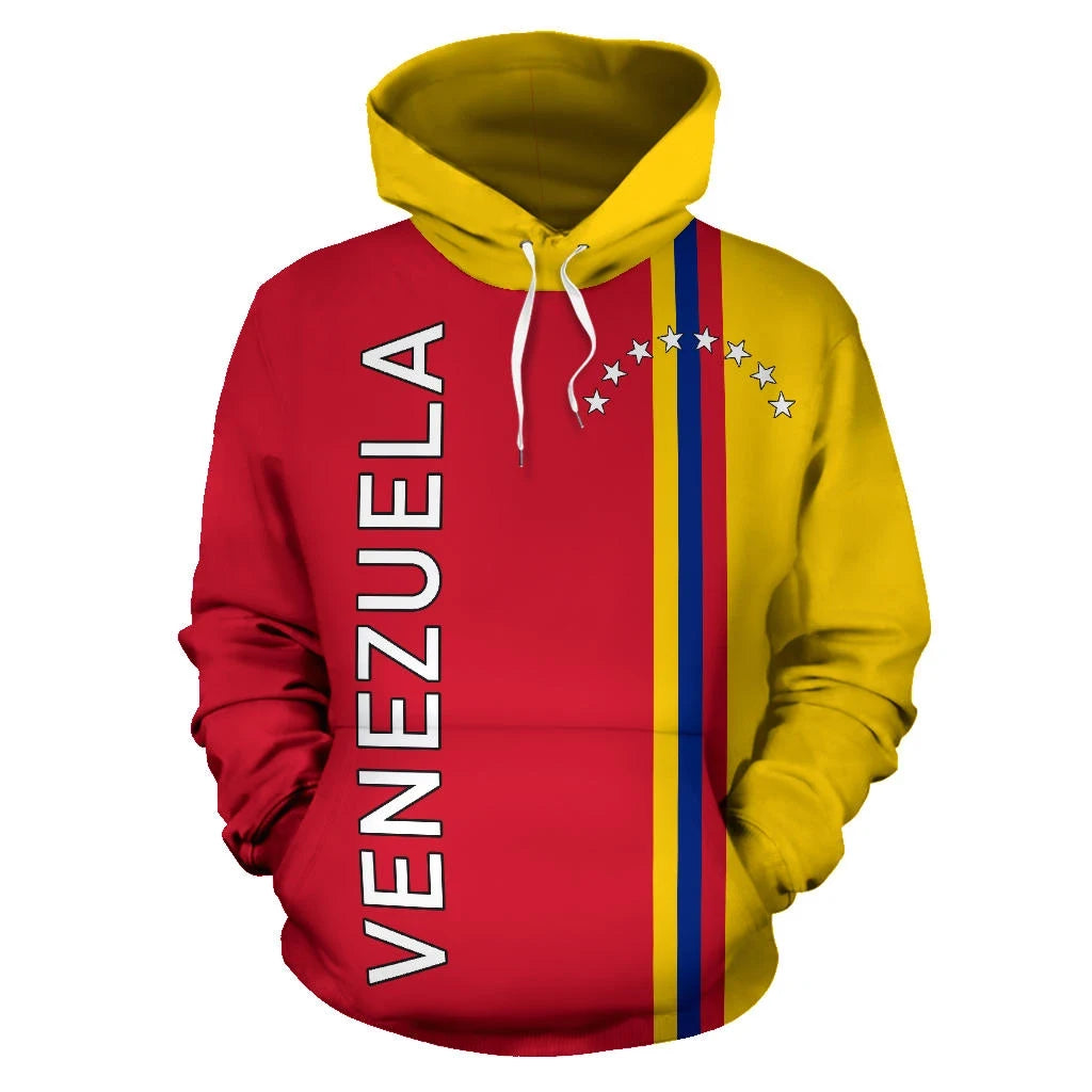 Venezuela All Over Hoodie Straight Version RLT7