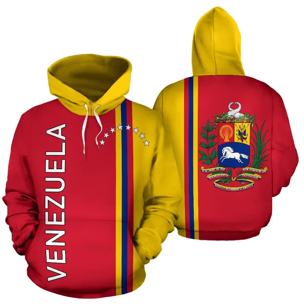 Venezuela All Over Hoodie Straight Version RLT7