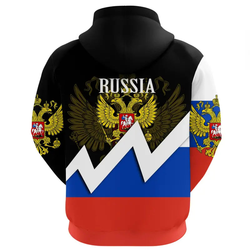 Russia Zip Hoodie Original Flag RLT12