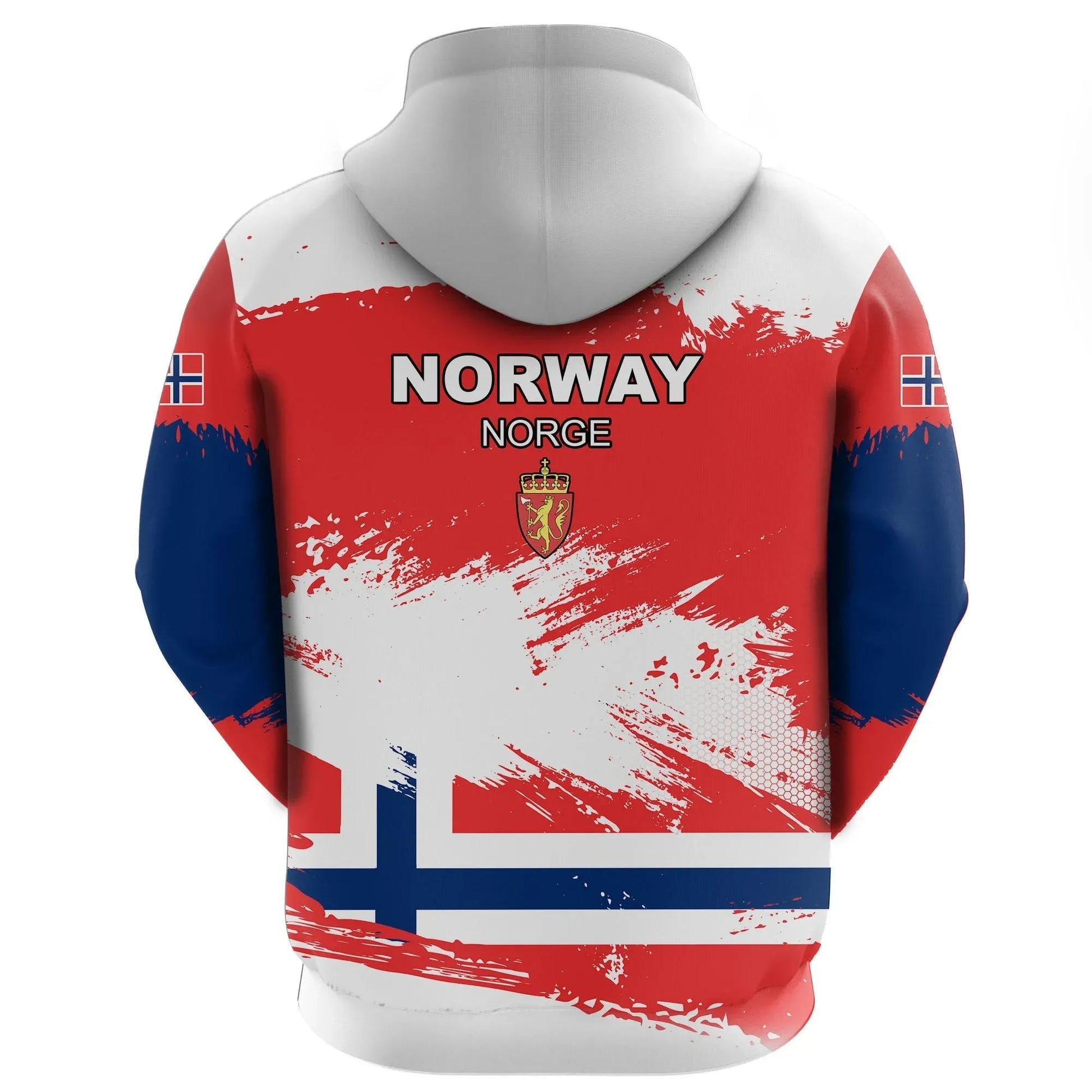Norway Hoodie Norway Flag Brush RLT7