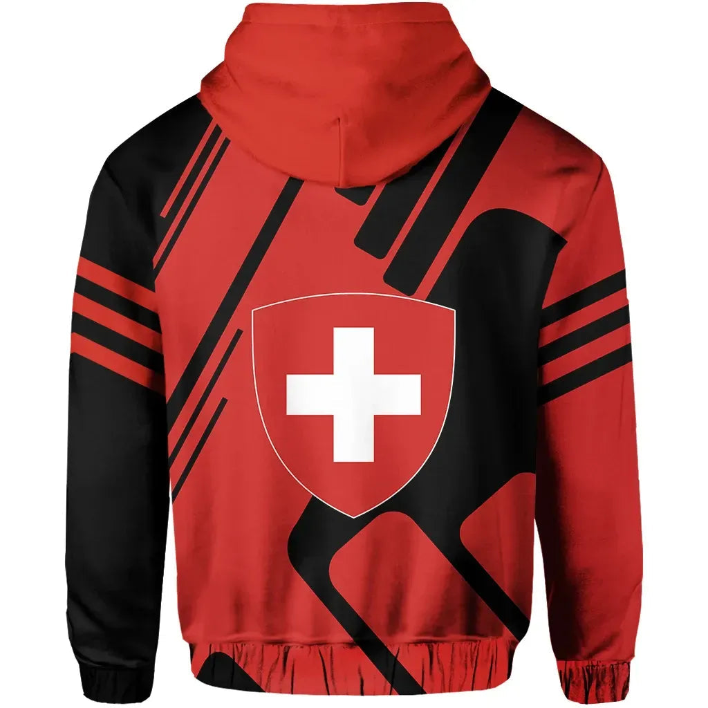Switzerland Hoodie Coat Of Arms Kt Rolster Style RLT13