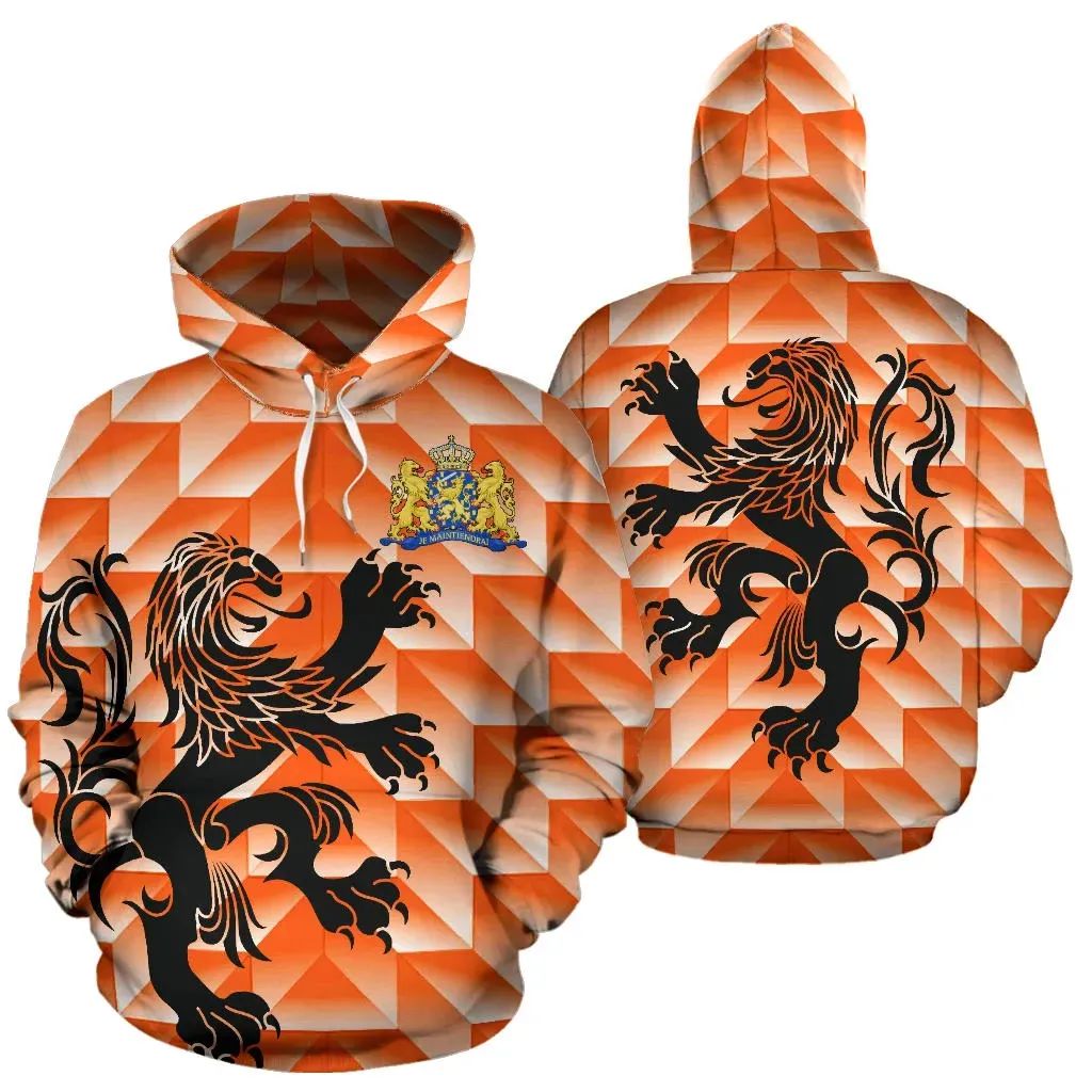 The Netherlands Lion Hoodie Holland Retro RLT7
