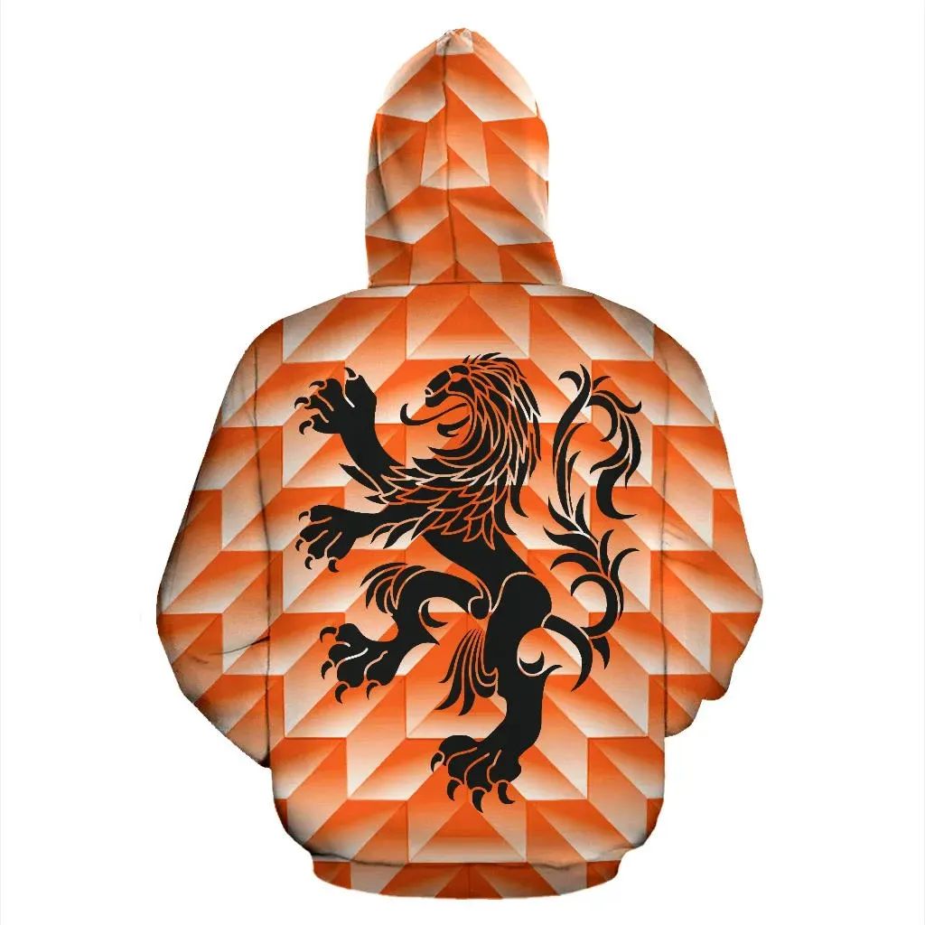 The Netherlands Lion Hoodie Holland Retro RLT7