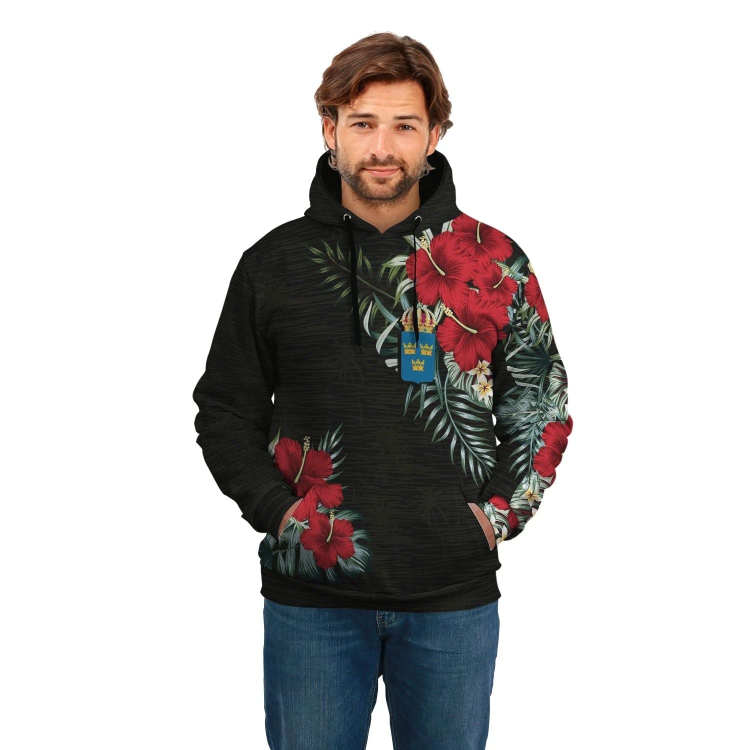 Sweden Hoodie Hibiscus RLT7