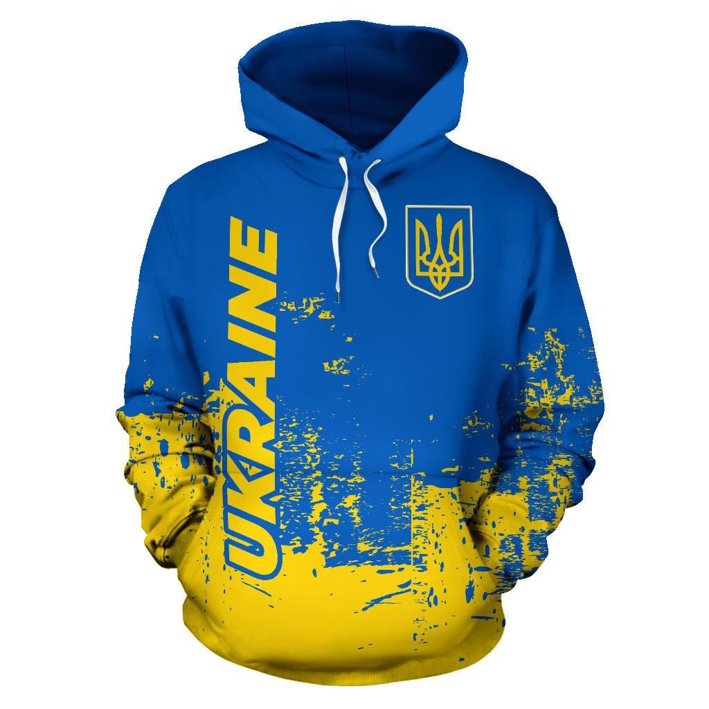 Ukraine All Over Hoodie Smudge Style10 RLT7