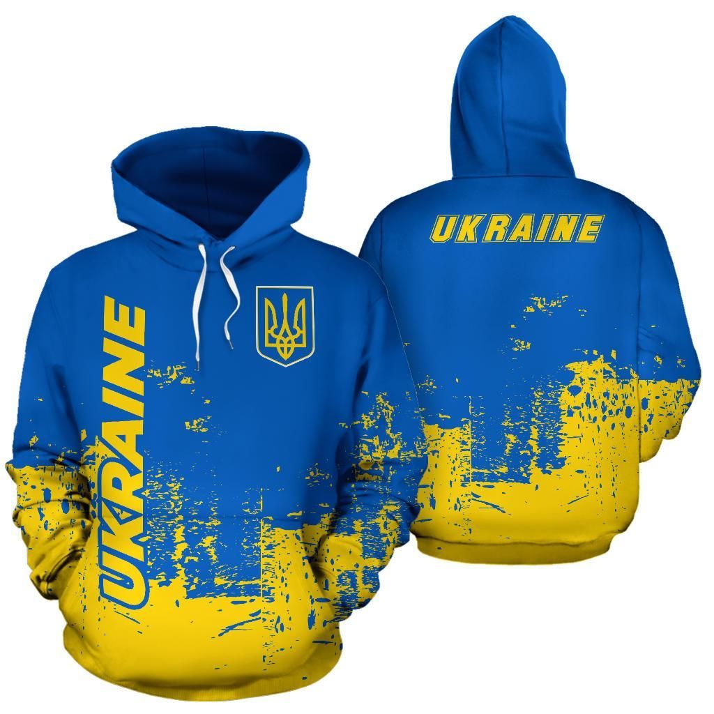 Ukraine All Over Hoodie Smudge Style10 RLT7
