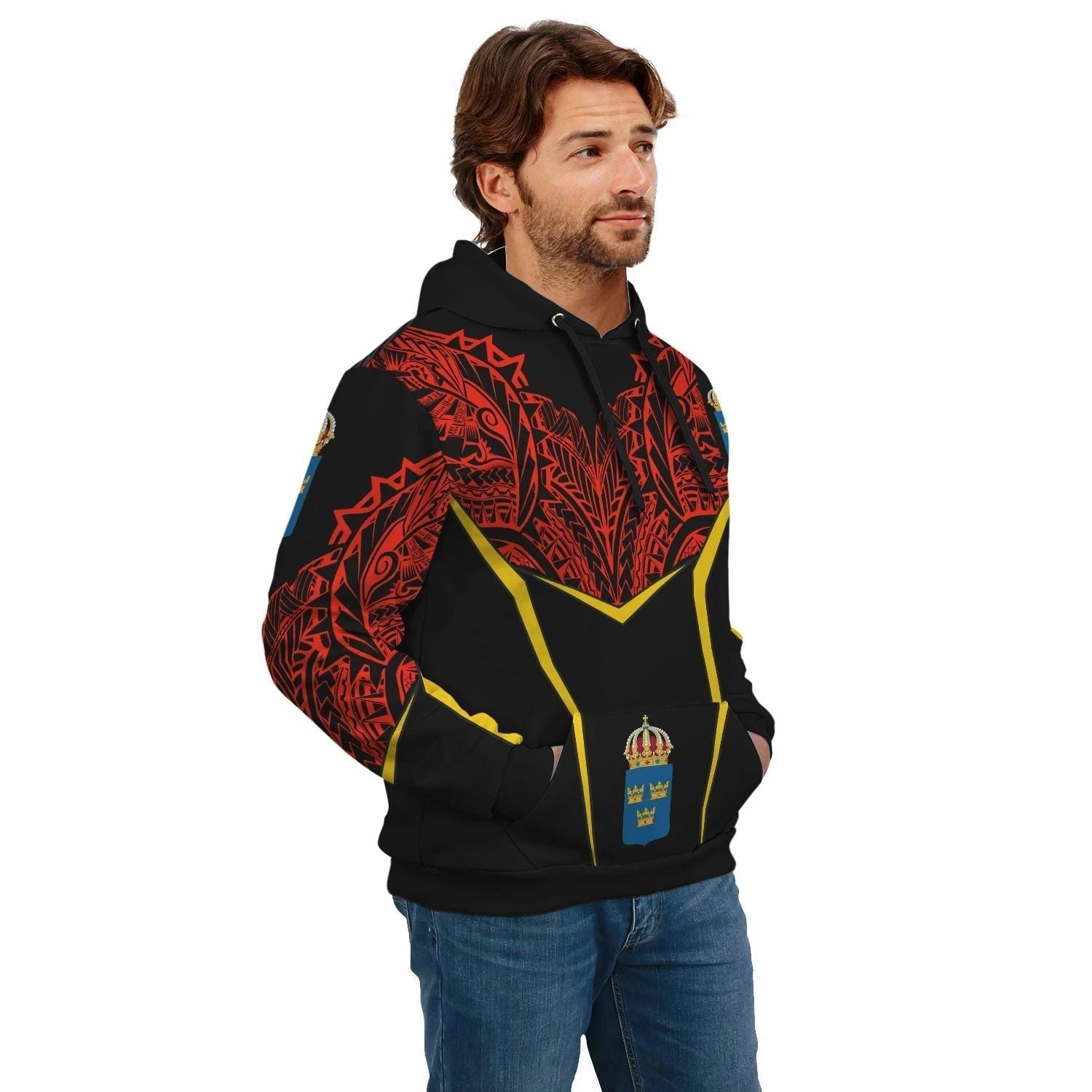 Sweden Unisex Hoodie Tribal Style RLT7