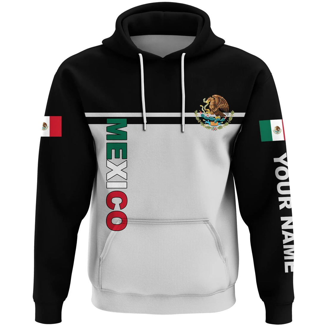 Custom Mexico Hoodie Coat Of Arms RLT13