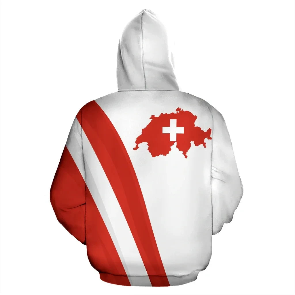 Switzerland Hoodie White RLT13
