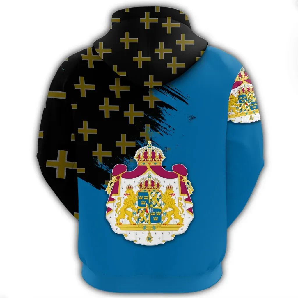 Sweden Hoodie Coat Of Arms Flag Style RLT7