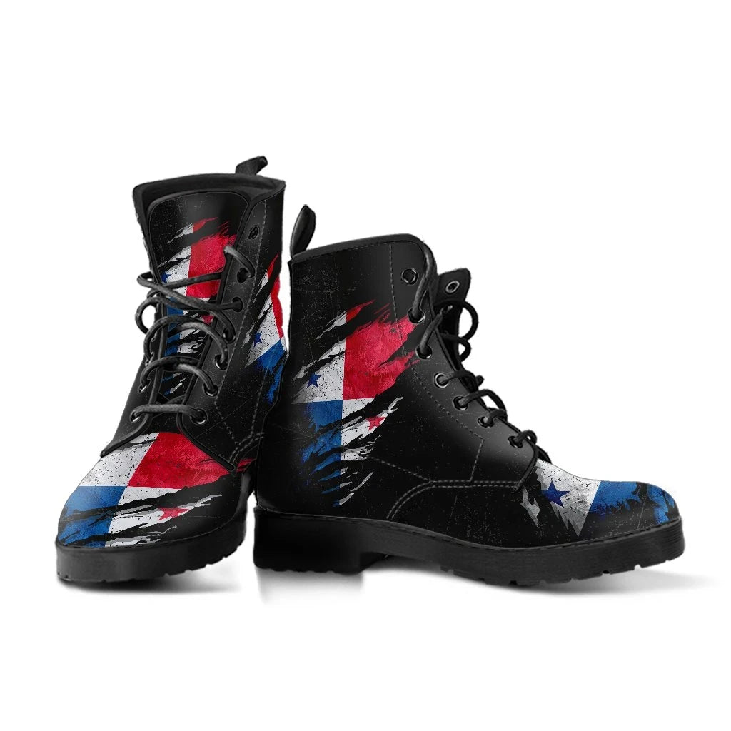 Panama In Me Leather Boots Special Grunge Style RLT13