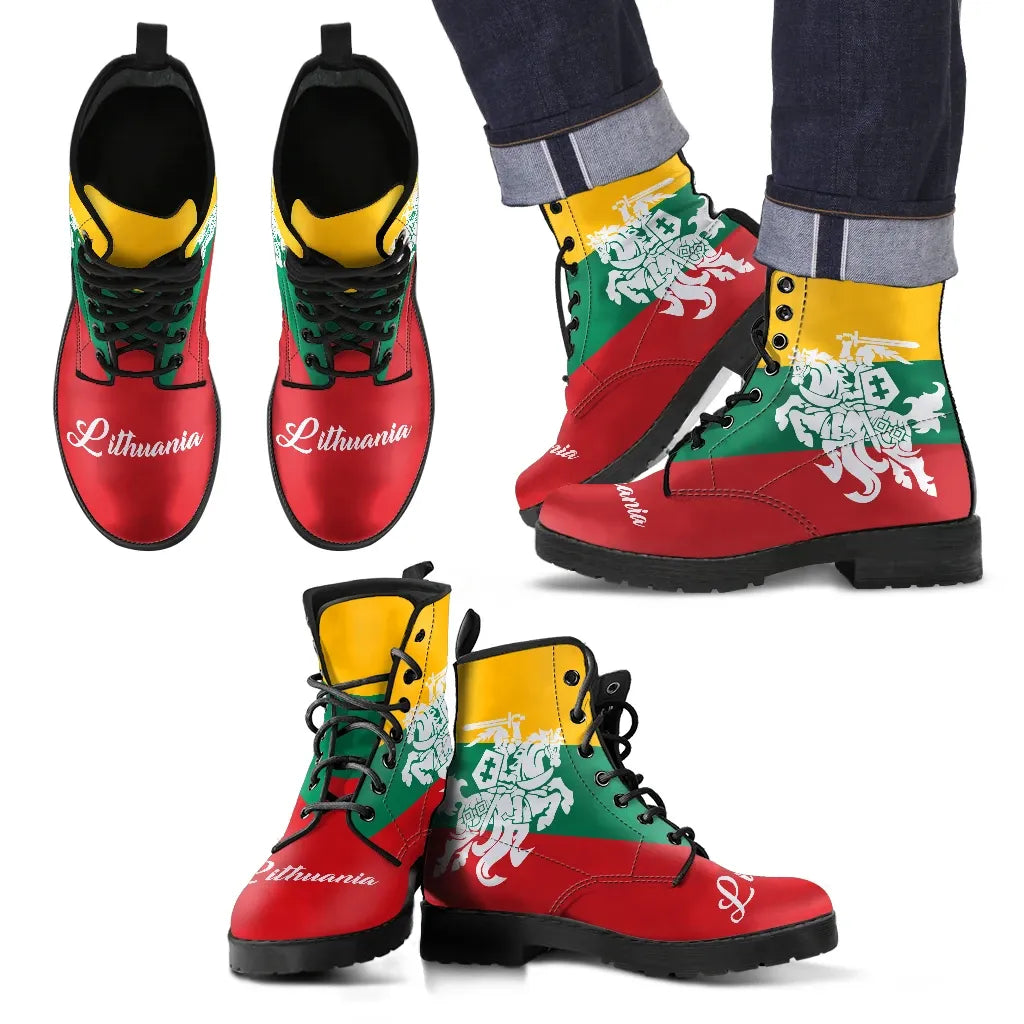 Lithuania Flag leather_Boots (Shoes) RLT6