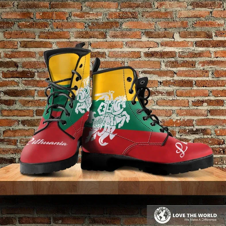 Lithuania Flag leather_Boots (Shoes) RLT6