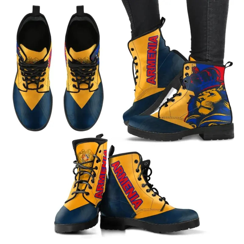 Armenia Lion Leather Boots RLT8