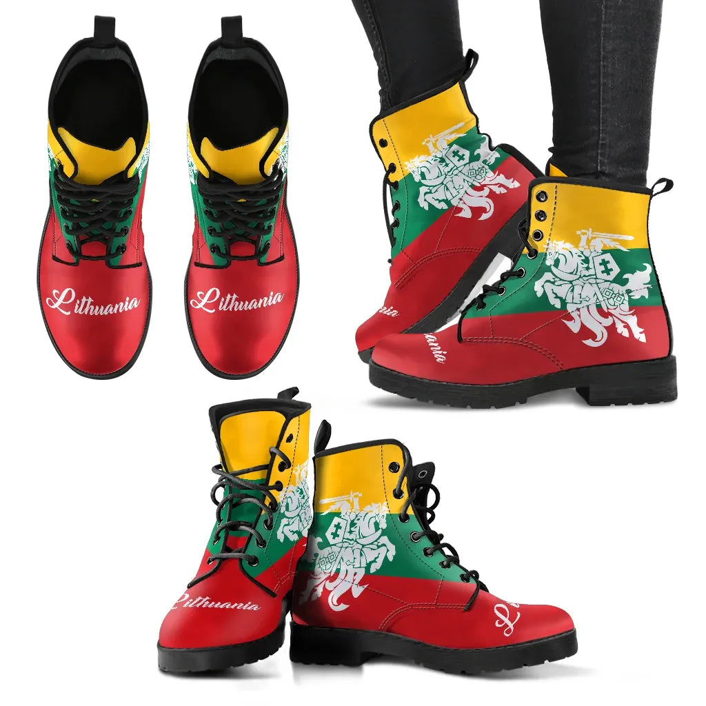 Lithuania Flag leather_Boots (Shoes) RLT6